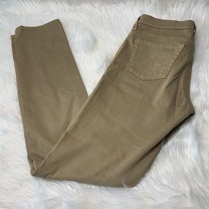 Ag Adriano Goldschmied Jeans - AG The Stilt Jeans in Camel Sateen Ag Adriano Goldschmied Jeans - AG The Stilt Jeans in Camel Sateen